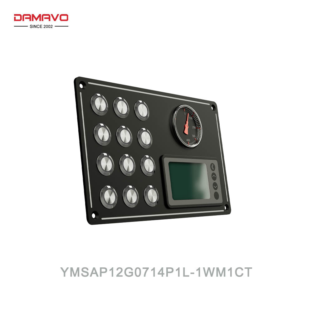 campervan switch panel, 12 way switch panel, metal push button switch